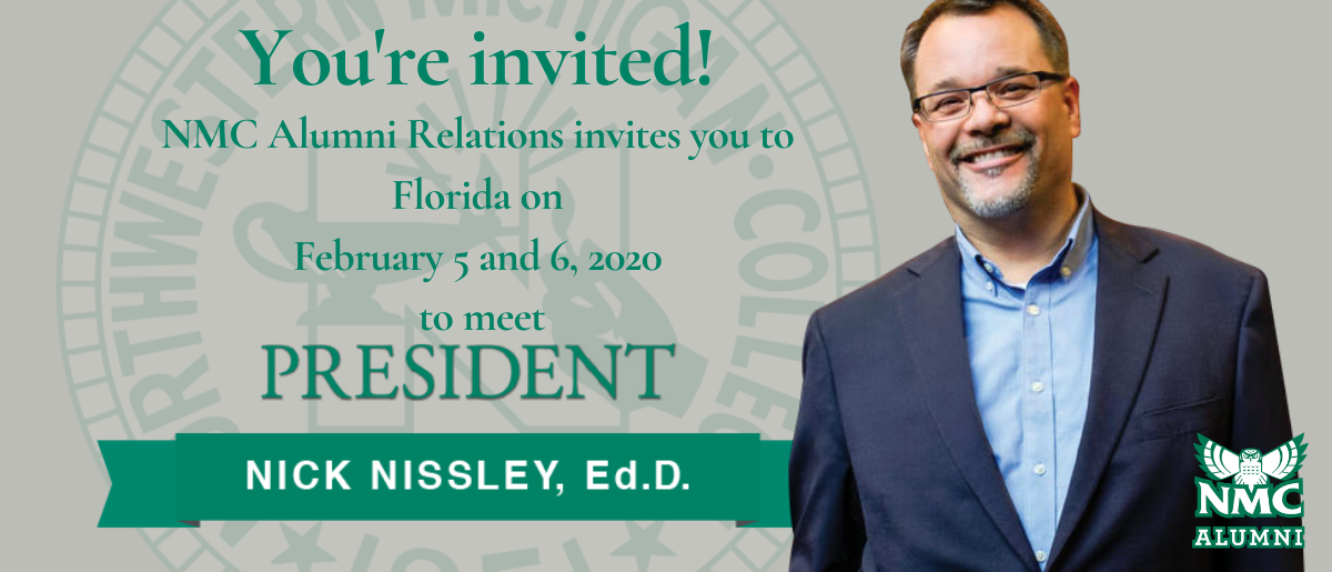 NMC President coming to Florida for alumni meet and greet